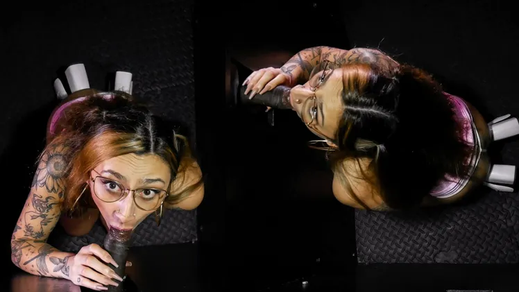 Nina Nova's First Gloryhole POV