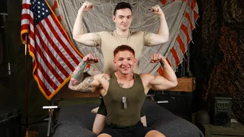 Private Cruze Takes King's Cock