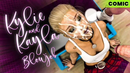 Kylie and Kayla Blowjob - mini comic