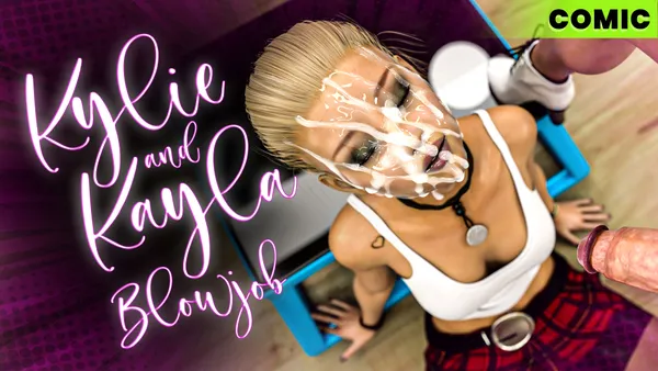 Kylie and Kayla Blowjob - mini comic