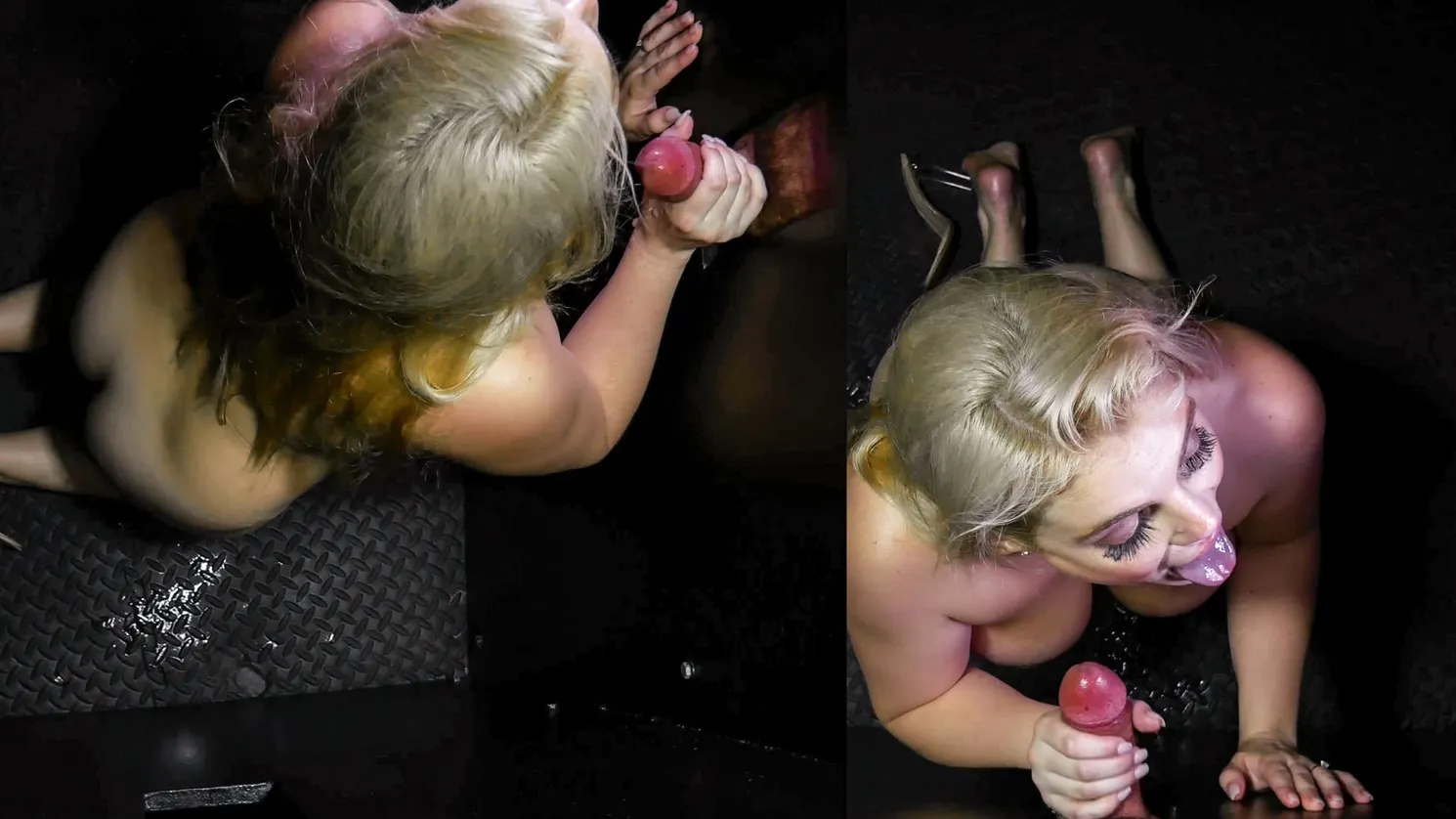 Katy Jayne's First Gloryhole POV