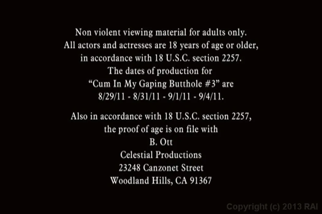 Credits Scroll after a Scene