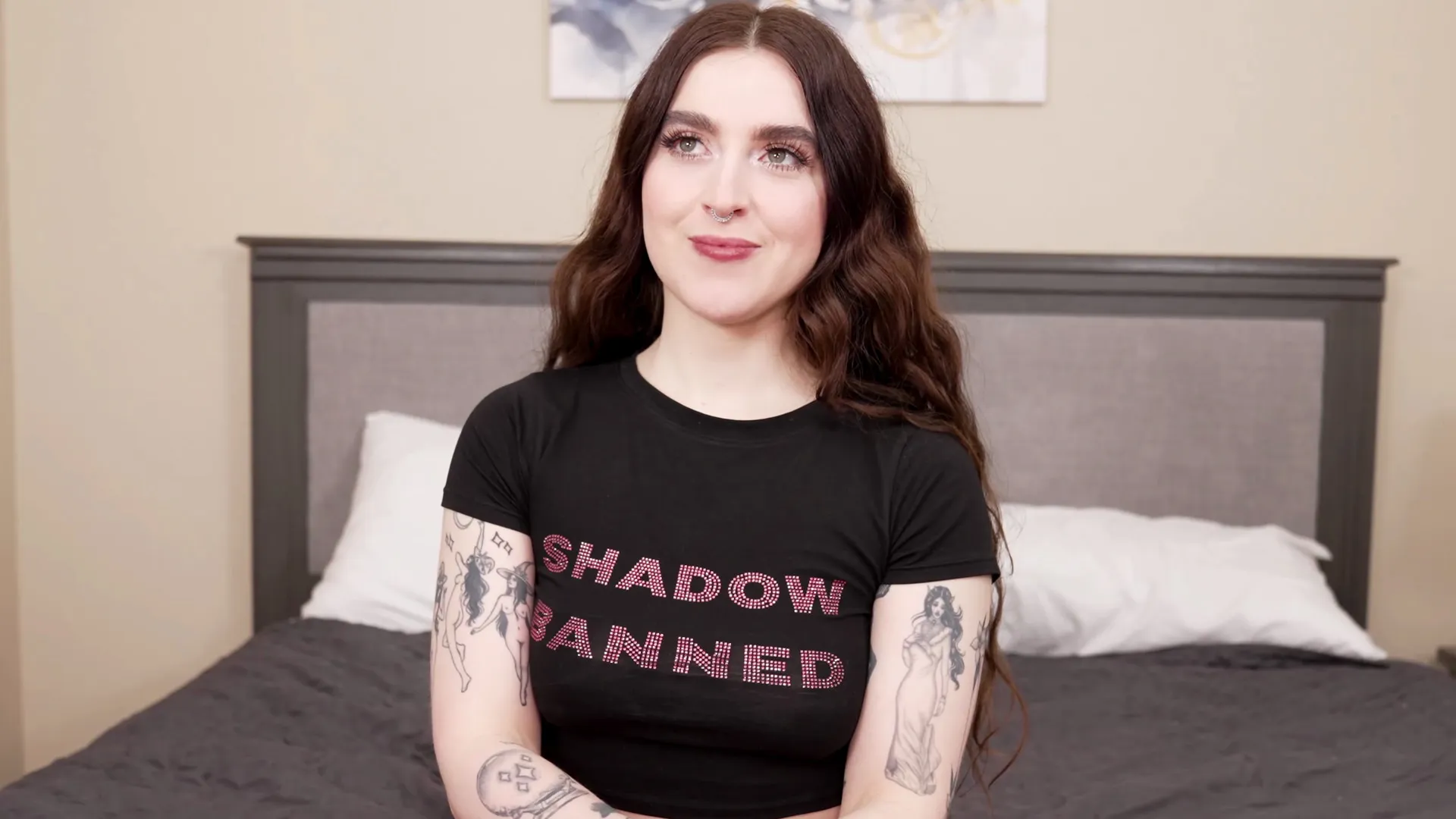 Hot Goth Slut Makes Her Porn Debut