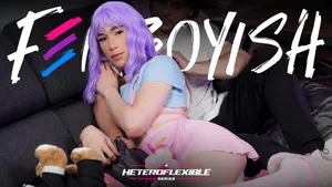 Femboy's Sexy Selfies Earn Him A Pounding From BF