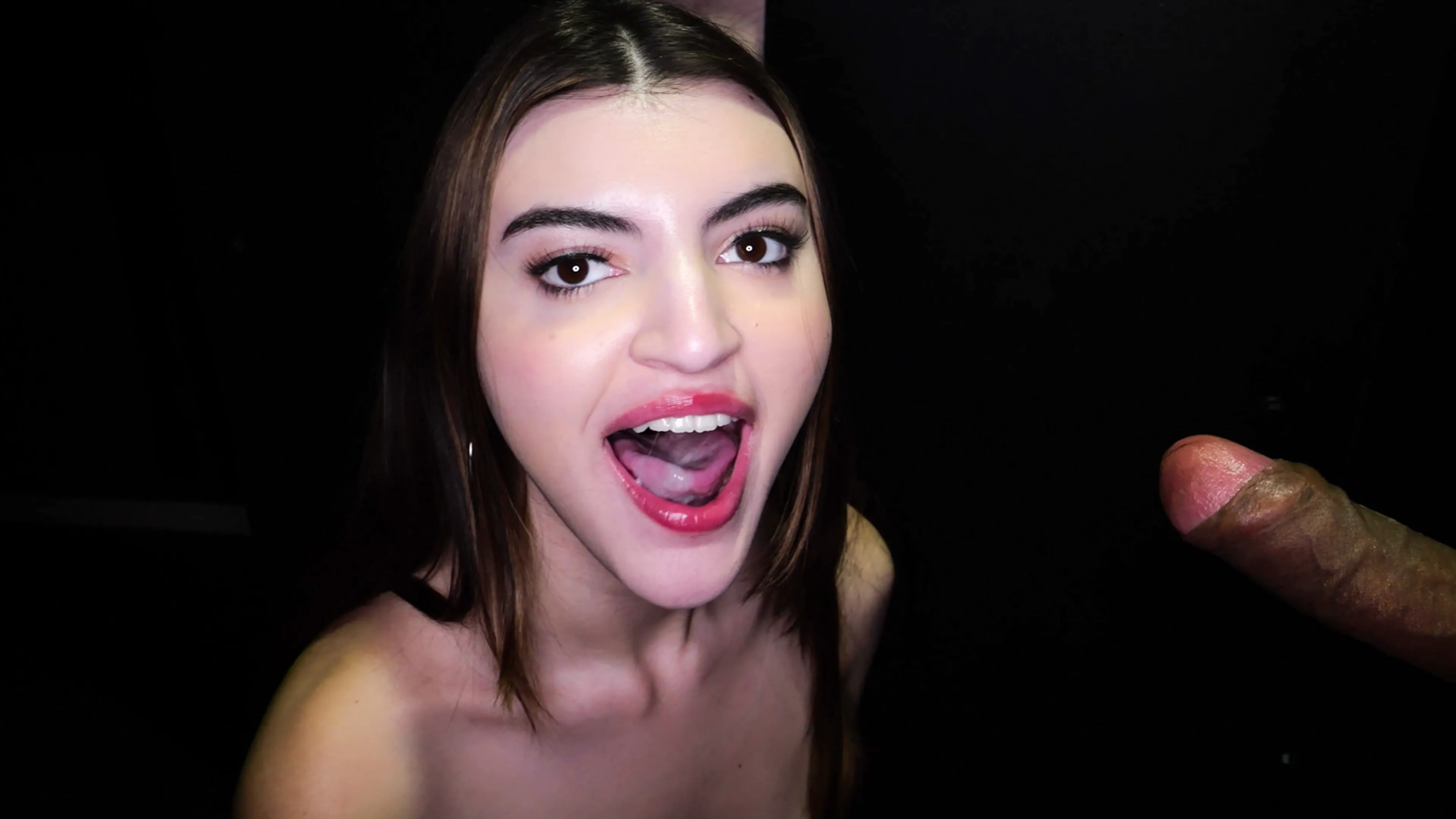 Julia James' First Gloryhole