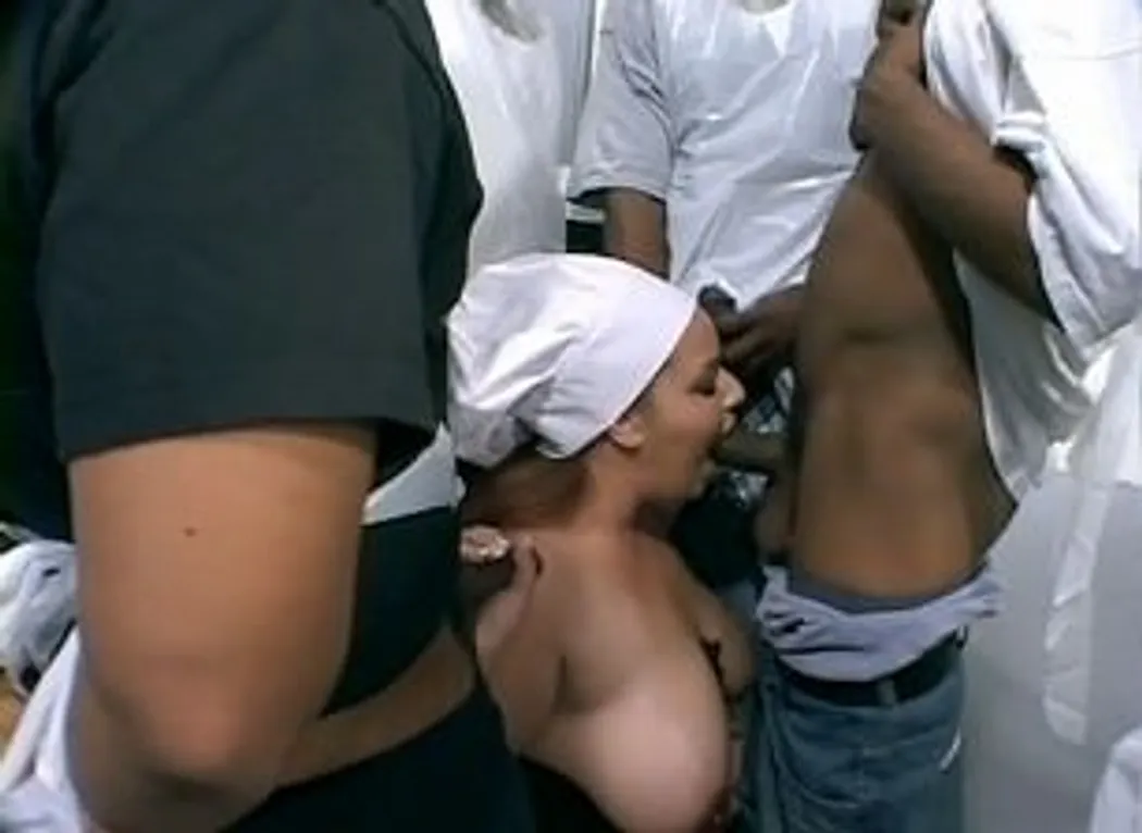 Worlds Biggest Fattest Cream Pie Gang Bang