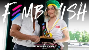 Naughty Femboy Goes Door-To-Door For Ass-To-Mouth