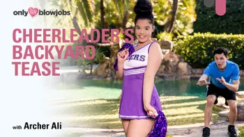 Cheerleader's Backyard Tease