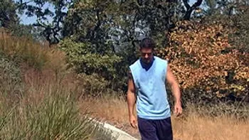 Cody taking a brisk walk