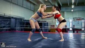 NudeFightClub presents Tigerr Benson vs Brandy Smile