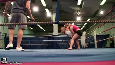 NudeFightClub backstage with Nikita vs Tanya Tate