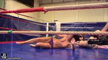 Nude Fight Club Backstage with Brandy Smile and Nikky Thorne