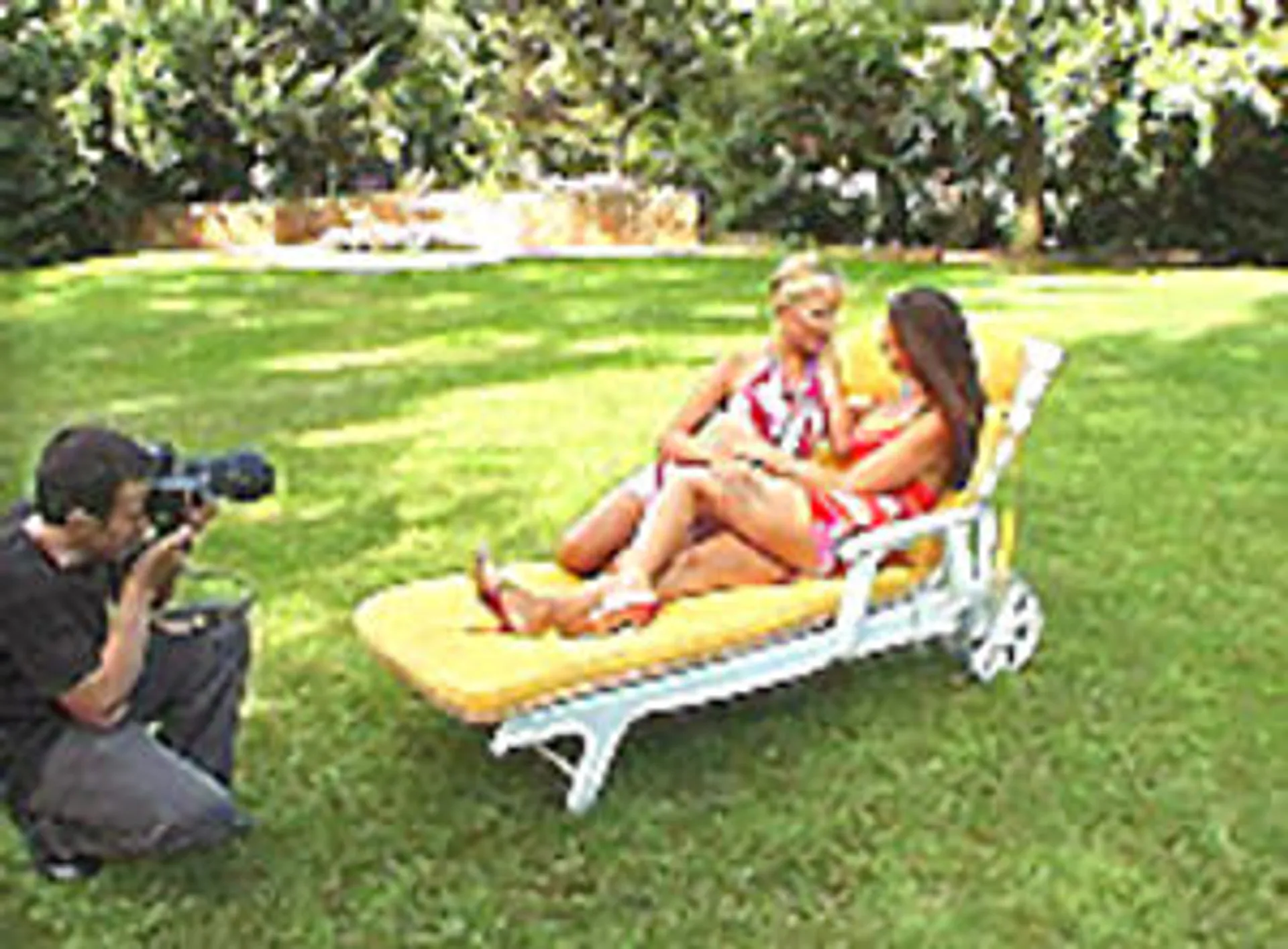 Backstage with Barbara and Sandra