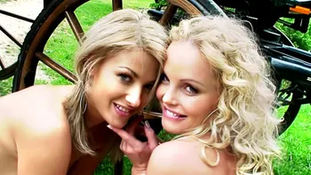 Silvia And Her Friend - Carriage Striptease