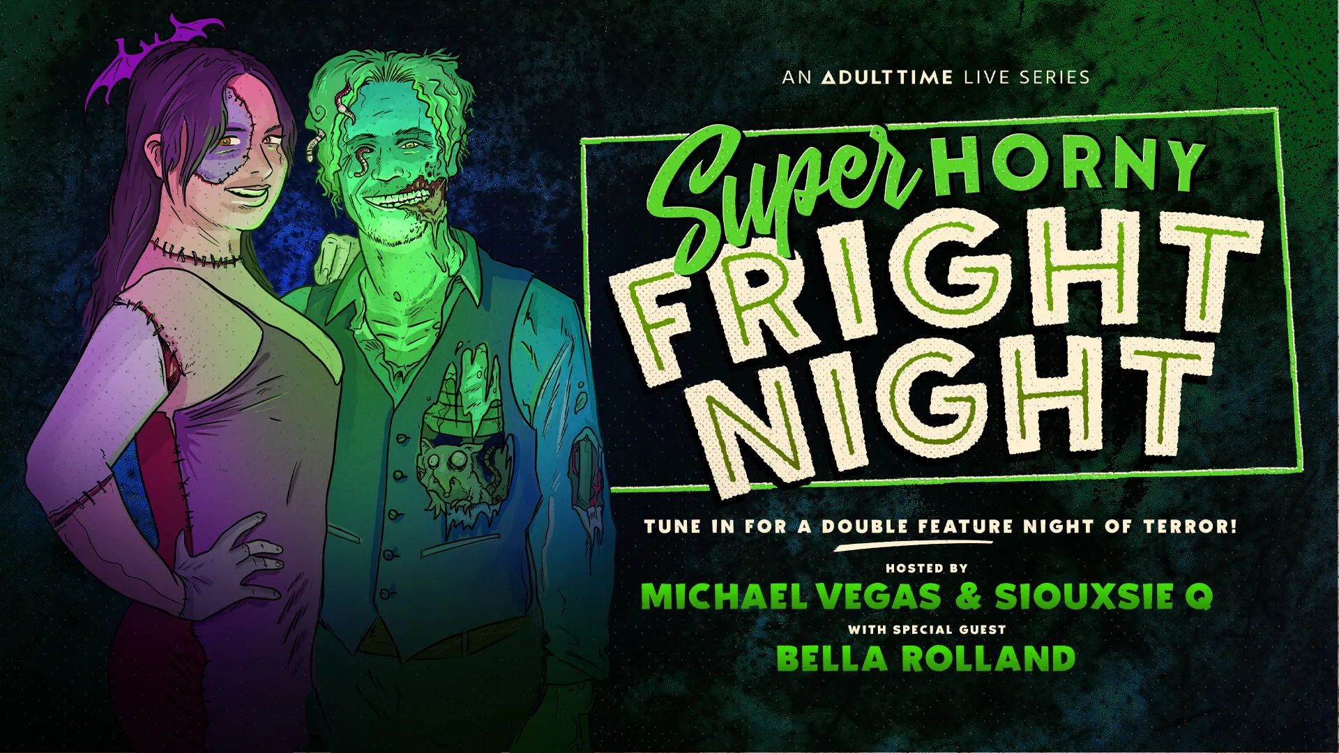 Michael Vegas, Siouxsie Q & Bella Rolland - Super Horny Fright Night