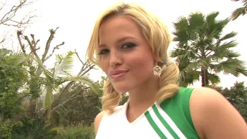 Alexis Texas cheers for cum and school spirit