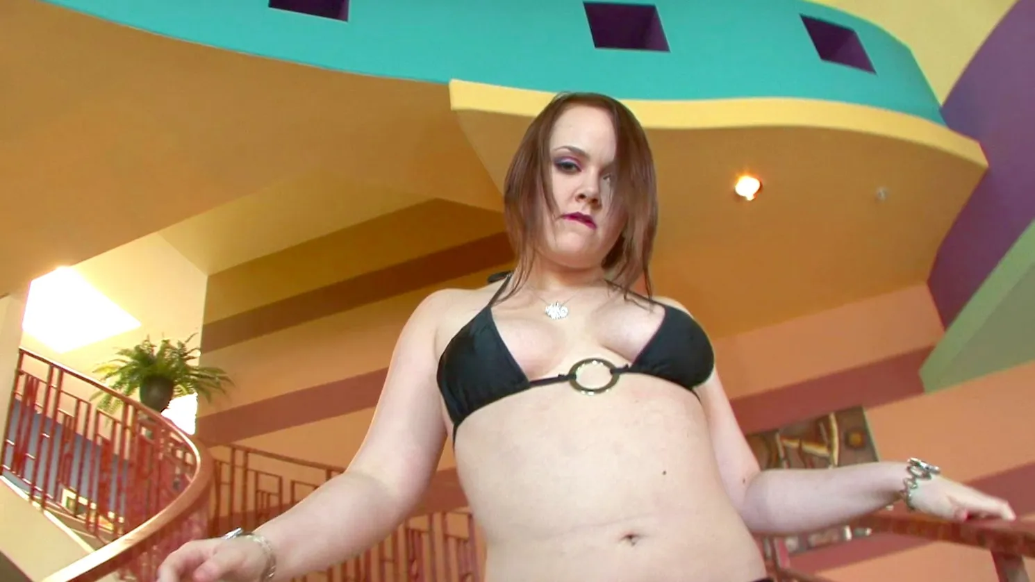 Amber Peach Licks Dick Head For Cumshot