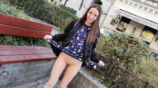 Petite Russian Does Not Want to be a Tourist, She Wants To Try A Threesome!