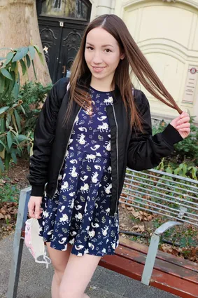 Petite Russian Does Not Want to be a Tourist, She Wants To Try A Threesome!