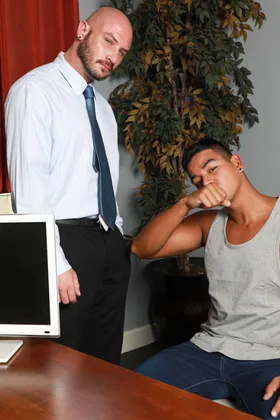 Jay Seabrook learns new sexy tricks from Greg Riley.