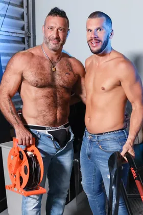 Alex Tikas bangs his adopted cousin Marco Lorenzo