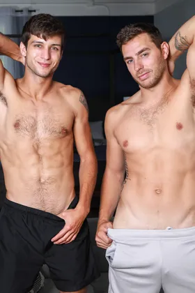 Carter Woods and Elliot Finn fuck after playing basketball 