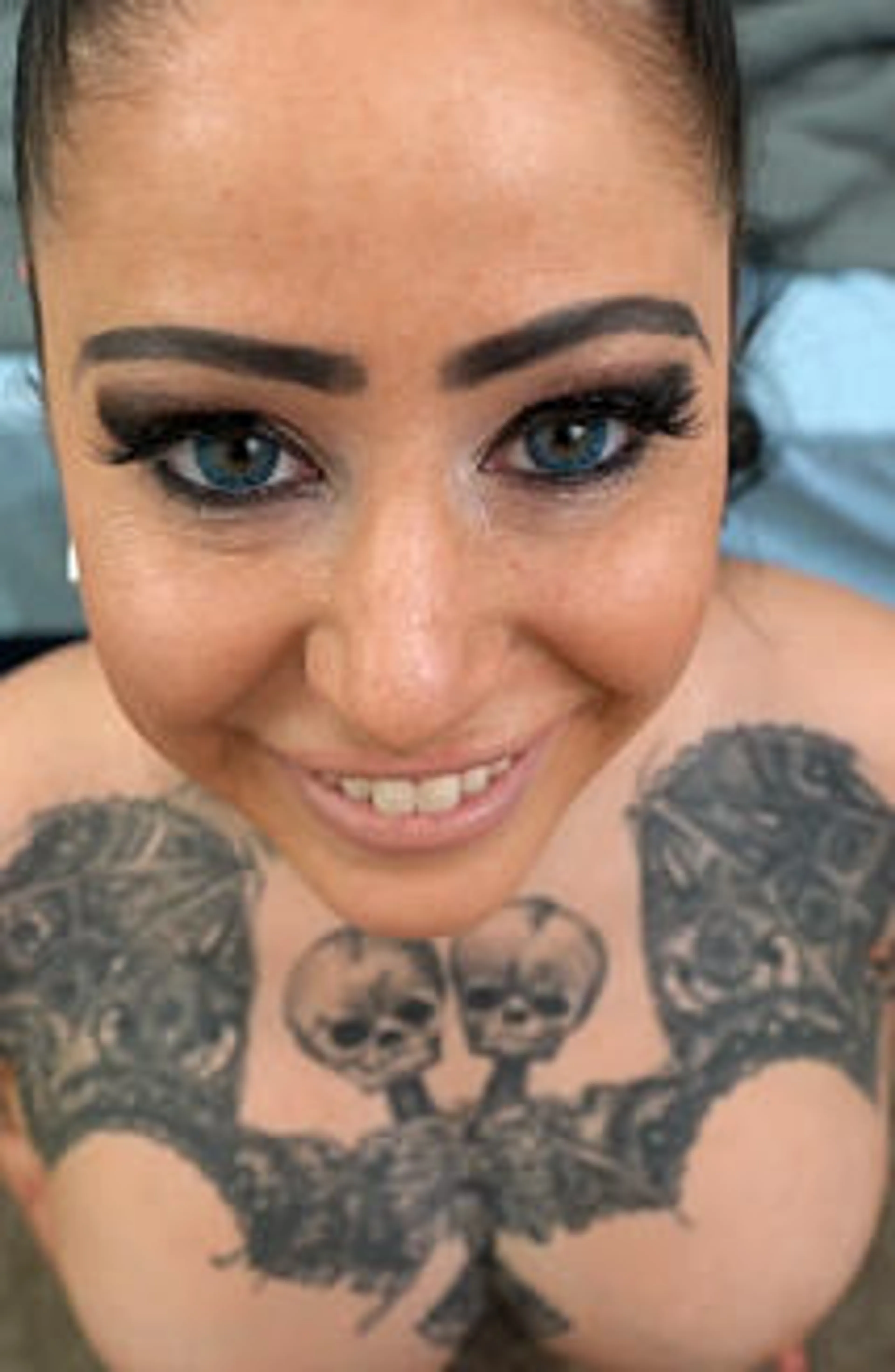 Busty Tattooed Ophelia Rain POV Big Cock Sex