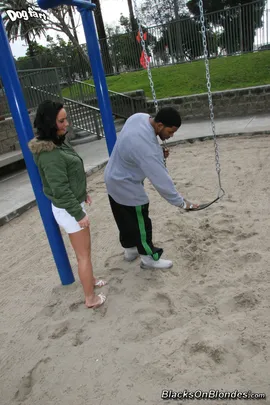 This scene might best be described as...one for the ladies. Allright, they all can't be gangbangs, we have female members too, and they are requesting a little romance with their black dick hosing. So this is more of a couples scene. It starts out with an interracial couple and follows them around as they do some couple stuff, then it's back to the apartment for some hot fucking and sucking! Jordan has her share of black sausage eating, then opens her legs and begs for him to put that hard throbbing giant into her soft fertile valley. After he fucks her into submission, she opens her mouth and lets him blast her tonsils with jizz ropes.