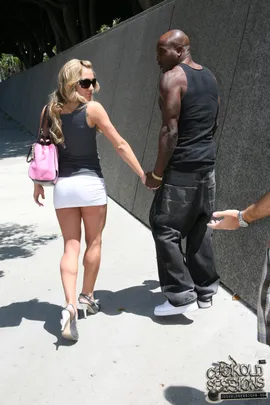 If you want a steak then you go to a restaurant. If you want big black meat then you go to the courthouse because it's a great place to find black thugs with hanging meat. My boyfriend's poor excuse for a dick couldn't satisfy a mouse so he had the job of bringing a mighty black bull to our house so mommy could finally orgasm. He was reluctant but that's no shock since he's the biggest bitch I've ever known but he redeemed himself when he brought me Wesley Snipes along with his fat black dick. We got back home and I made my man wear a chasity belt because I wanted to know he wouldn't enjoy a second of this. After some belittling I dived right in and sucked that black dick with such intensity that I got a headache but it was all worth it. That meaty black dick had my pussy and ass in its sights and I was the happeiest black cock slut around. I made bitch boy spread me open so Wes could have easier access to my once-tight holes. I knew he was good for something. My new black fucktoy went balls deep on me as the screams I made ruptured bitch boy's eardrums. Today's party wouldn't be complete until gallons of black jizz blasted all over my ass and that little homo was there to clean me all up.