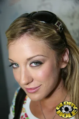 Some girls need a bed with fancy sheets if they're going to fuck. Some need to be wined and dined before they spread their legs open. Amy Brooke's a simple girl but far from simple looking. Her blonde hair covers a head that's seconds away from bobbing back and forth on a wall that has a black cock growing from it. Amy Brooke left her common sense in the gas station snack shop when she decided to use its bathroom for dirty deeds. Once inside she slid her soaking wet panties off which was followed by her over the shoulder boulder holder. The initial glimpse of the black cock signaled Amy to get down to business and suck it off. Amy's arms got a workout from the combined action of sucking and jerking but that's not where it all ends. Amy's creamy slit gets rammed over and over again by a black cock that could belong to anyone in this hazardous city. The hinges nearly fall off as the anonymous black man thrusts his pelvis into the pussy of a white girl he may never come in contact with ever again. We only know that his sticky load gave Amy's teeth a nice polishing.