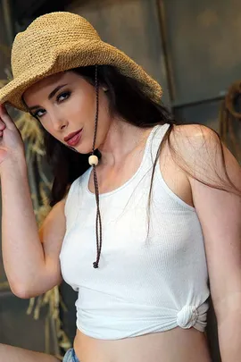 Casey Calvert asks an age-old question to kick off this scene: "Do you want the good news...or the bad news?" Her crew of Bulls wants the bad news, first. Casey says, "The farm broke even, which means we're still in business...but no bonuses." The good news? While Hubby is out of town, Casey is gonna pay a bonus to her Bulls using her wet, eager mouth. She's know these Bulls for a long time, and she loves to dress like a slut while they're working the farm: denim short-shorts that show off her beautiful, white ass and a see-through t-shirt, so her nipples, which are always hard, poke right  through. Of course the Bulls takes her up on the offer, each taking turns on skull fucking the boss's wife! In the end, it's what the Japanese call "bukakke", that sweet cream running down Casey Calvert's beautiful face, tits, and body! 