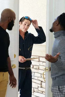 JJ and Fame are having the sex party of the century and their Fuck Tub Jacuzzi is out of order and they call the Plumber. Tony shows up and assures them he can fix all their issues and lo and behold a few hours later and he has it all fixed to the owners joy. All seems great until Tony offers the outrageous bill. Tony has an eye on another kind of payment in the form of Black Dick!
The boys are happy to get out of paying such a large bill and give Tony the business and then some...leading up to a double facial at the same time. JJ and Fame are having the sex party of the century and their Fuck Tub Jacuzzi is out of order and they call the Plumber. Tony shows up and assures them he can fix all their issues and lo and behold a few hours later and he has it all fixed to the owners joy. All seems great until Tony offers the outrageous bill. Tony has an eye on another kind of payment in the form of Black Dick!
The boys are happy to get out of paying such a large bill and give Tony the business and then some...leading up to a double facial at the same time.