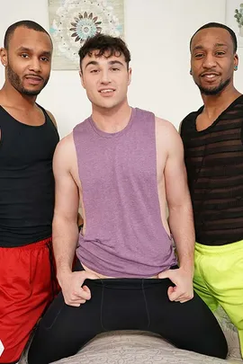 It's such a beautiful Day out that Michael decides to head out to the park to do his usual Yoga routine. Really getting into his deep stretches Michael seems to have attracted some attention from a couple of hot guys just back from the basketball court. Knowing they are watching he puts extra effort into making his ass look good. When the guys approach they are quick to the point and offer to stretch him out even more. Back at Michael's place the guys ask if they need to be quiet because of his roommates and he says hell no let them hear. Jigz and Titus proceed to hammer every hole Michael has to offer and finish with their loads on his face. It's such a beautiful Day out that Michael decides to head out to the park to do his usual Yoga routine. Really getting into his deep stretches Michael seems to have attracted some attention from a couple of hot guys just back from the basketball court. Knowing they are watching he puts extra effort into making his ass look good. When the guys approach they are quick to the point and offer to stretch him out even more. Back at Michael's place the guys ask if they need to be quiet because of his roommates and he says hell no let them hear. Jigz and Titus proceed to hammer every hole Michael has to offer and finish with their loads on his face.