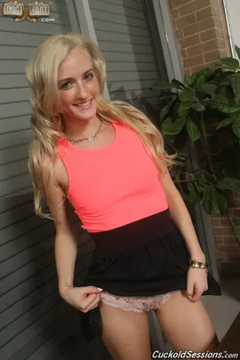 Skylar Green's in the mood to make someone her cuckold: You! The tiny blonde has Jovan Jordan come over for the humiliation session that YOU are about to go through. How bad do you want to see a REAL MAN fuck a white girl? Skylar Green keeps you in your place as she sucks Jovan's mighty black giant. Keep doing as she tells you while her insides get turned inside out by that big black dick. Have you had enough degradation from that interracial couple? We think not. Jovan bends Skylar over for an invasion of his third leg. Have you been playing with that black dildo the entire time as directed by Skylar? How about you clean her up after Jovan creampies her with that gigantic black cock of his? 