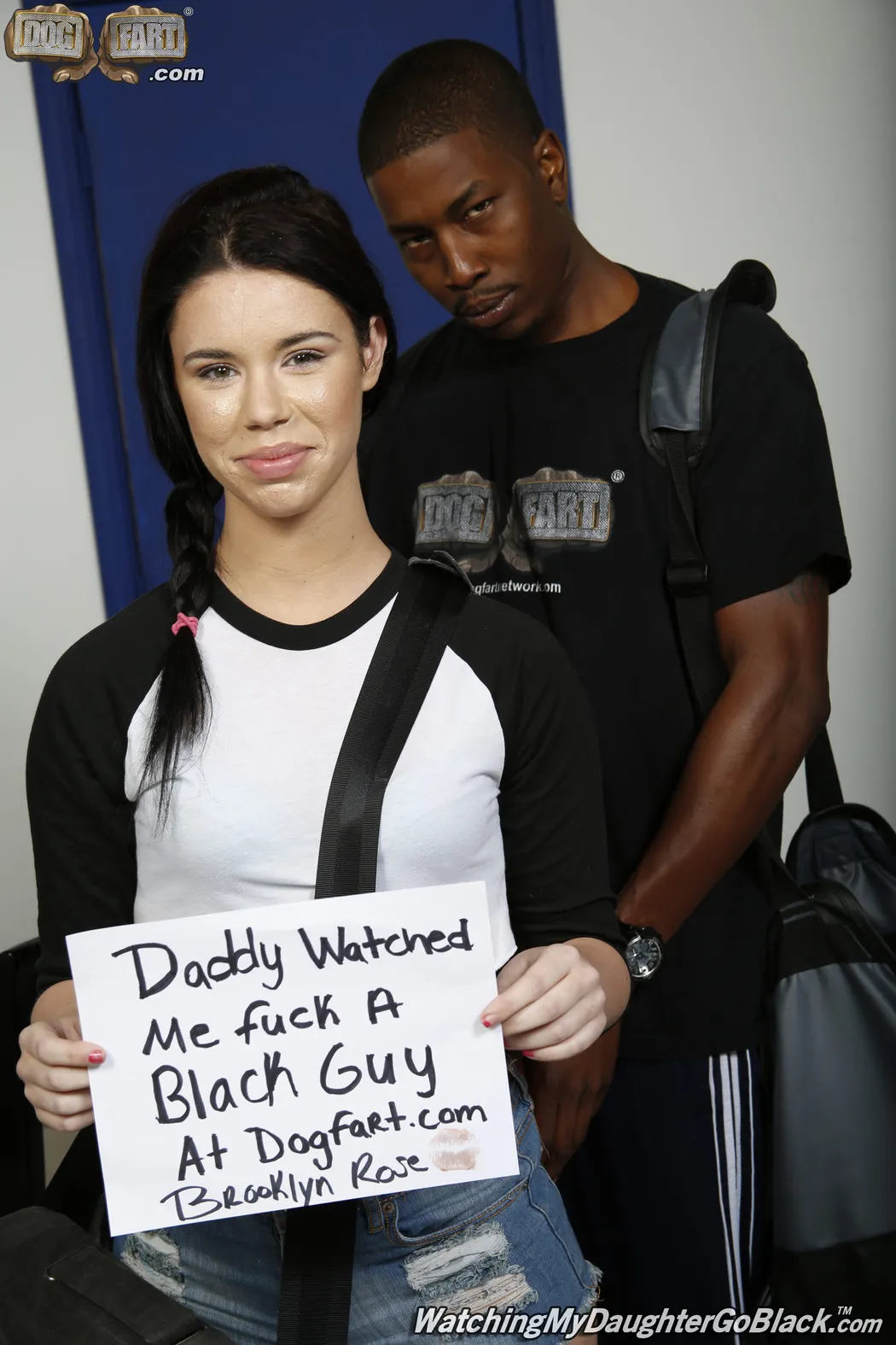 The shit nearly hits the fan when Brooklyn Rose's father gets THE phone call of all phone calls. A nosy neighbor has called Mr.Rose informing him that his daughter has been seen associating with a black guy. Isiah and Brooklyn are headed back to her place where they think they'll have complete privacy. Wrong. Mr.Rose walks in on his daughter sucking Isiah's big black cock in their kitchen. You see, ever since he caught her sister with a black guy he's been addicted to interracial porn. Mr.Rose turns into Mr.Creepy by having a front row seat to his adult daughter getting down and dirty with black cock. Isiah's meaty member slithers its way into her pussy as her daddy watches. In fact, he yanks his cock out and goes to town like it's going out of style. And the old fuck cheers her on. Wow! There isn't much more to say except this: We've taken interracial porn up to the next level. The shit nearly hits the fan when Brooklyn Rose's father gets THE phone call of all phone calls. A nosy neighbor has called Mr.Rose informing him that his daughter has been seen associating with a black guy. Isiah and Brooklyn are headed back to her place where they think they'll have complete privacy. Wrong. Mr.Rose walks in on his daughter sucking Isiah's big black cock in their kitchen. You see, ever since he caught her sister with a black guy he's been addicted to interracial porn. Mr.Rose turns into Mr.Creepy by having a front row seat to his adult daughter getting down and dirty with black cock. Isiah's meaty member slithers its way into her pussy as her daddy watches. In fact, he yanks his cock out and goes to town like it's going out of style. And the old fuck cheers her on. Wow! There isn't much more to say except this: We've taken interracial porn up to the next level.