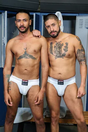 Hot Gay Sex In A Locker Room With King Cuba and Luis Logan