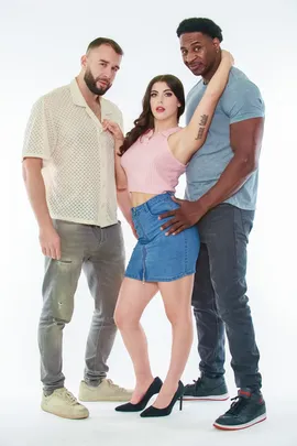 Gal Richie get spit-roasted by Will Pounder and Jax Slayher 