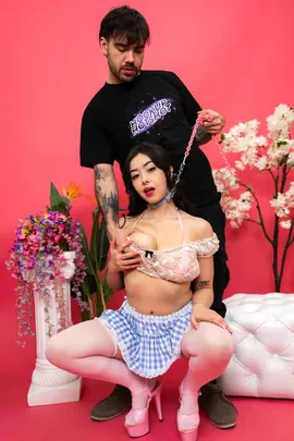 Naughty Chloe Surreal in stocking gets fucked by Nade Nasty