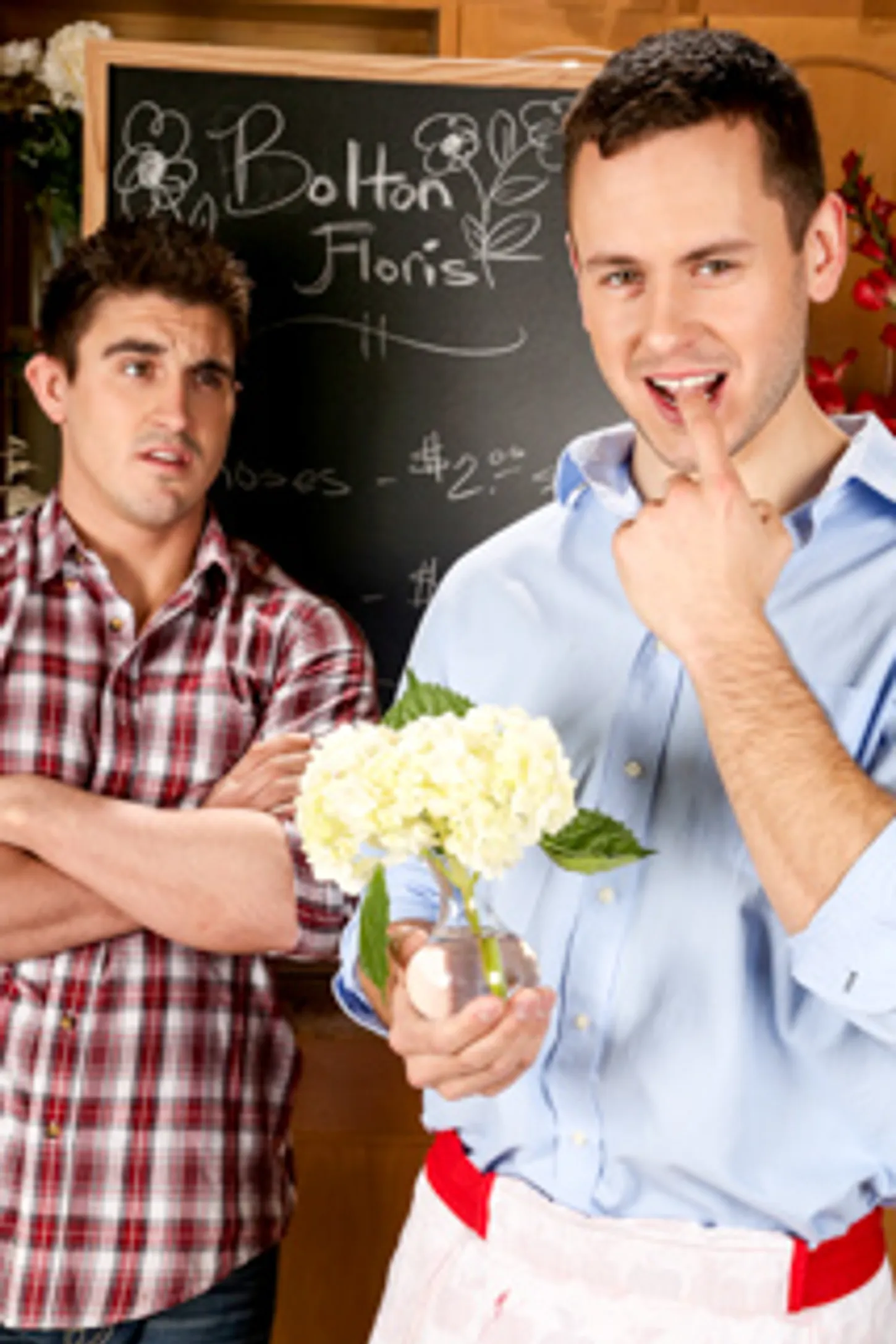 Brenner Bolton and Derrick Dime fucking at the florist shop.