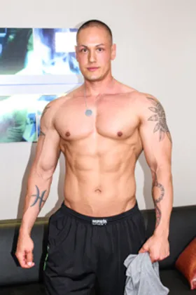 Muscular as a greek god Matt gets hard as a rock for Claude