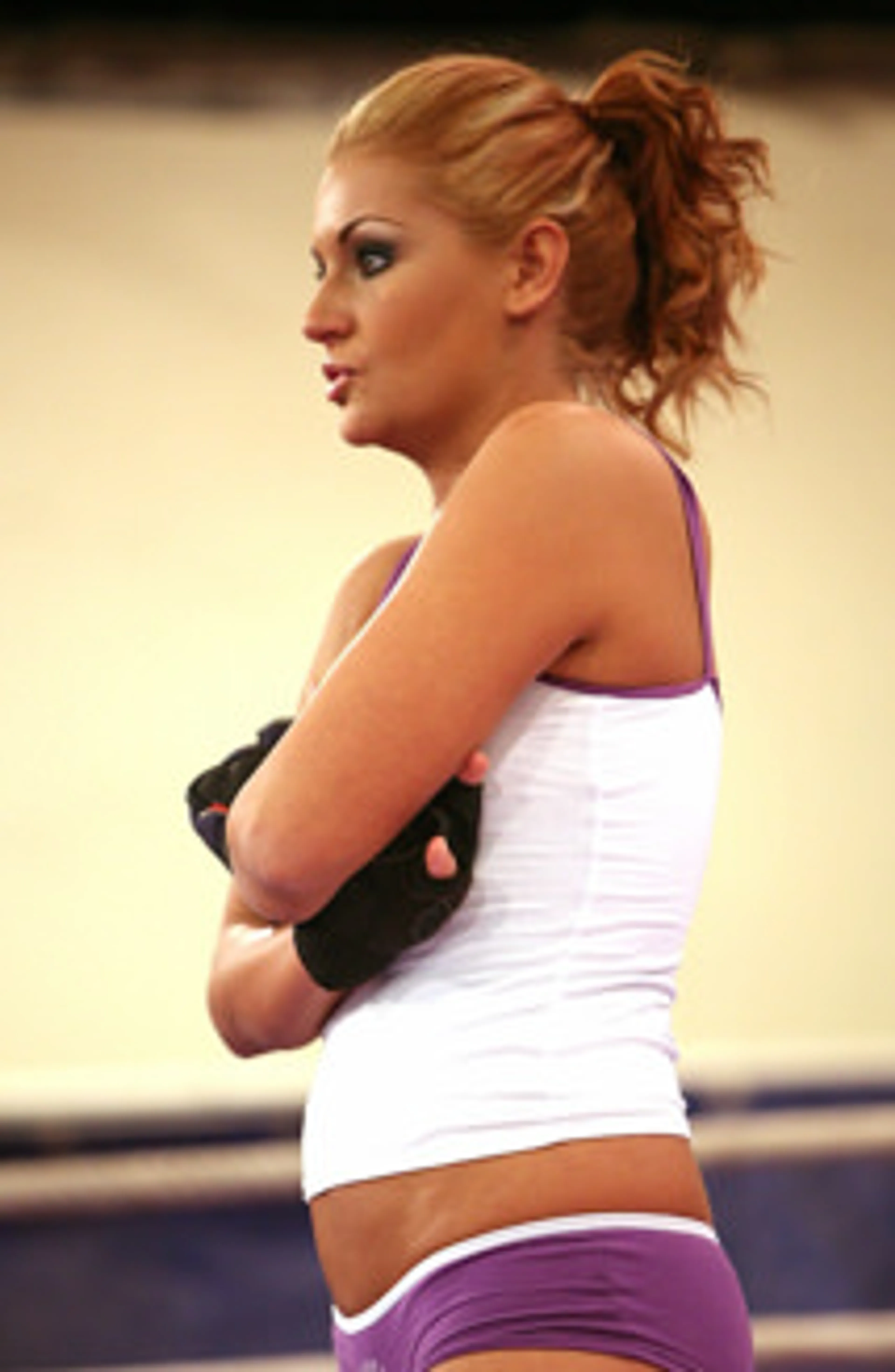 NudeFightClub backstage with Becky Stevens and Barbie Black