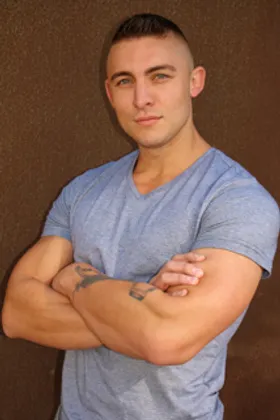 Watch a hard bodied Marine stokes his cock in solo scene !