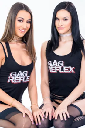 Eden & Lily: Gagging, Sloppy Double BJ Eden & Lily: Gagging, Sloppy Double BJ