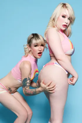 Lena & Sarina: TS-On-TS Toys/Oral/Cum